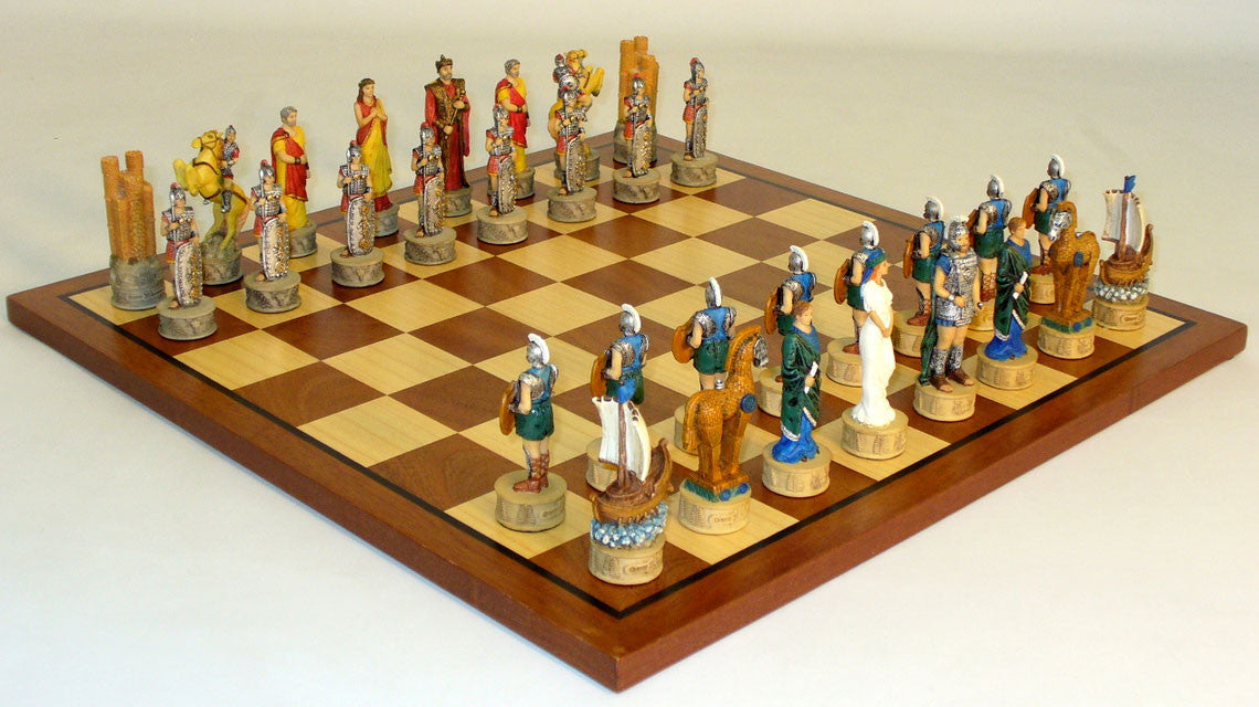 Royal Chess Troy Vs Sparta Chess Set (r72048-sm)