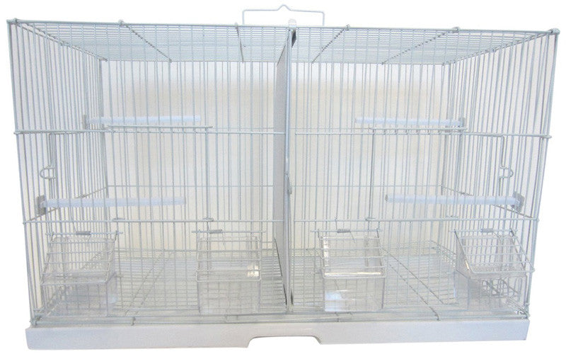 Yml Group 2414 3/8" Canary Finch Breeding Cage, Large, White