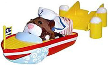 Zhu Zhu Pets Accessory Set Speed Boat & Dock Hamster Not Included!