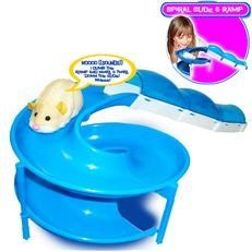 Zhu Zhu Pets Add On Playset Spiral Slide With Ramp Hamster Not Included!