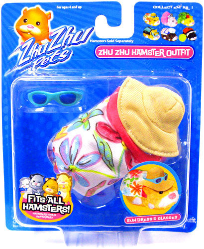 Zhu Zhu Pets Hamster Outfit Sundress With Hat Hamster Not Included!