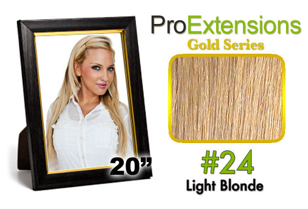 Pro-extensions Prct-20-24 #24 Light Blonde Pro Cute