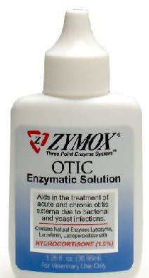Zymox Otic With Hydrocortisone 1% Enzymatic Solution, 1.25 Oz.