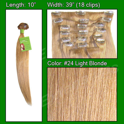 Pro-extensions Prst-10-24 #24 Light Blonde - 10 Inch