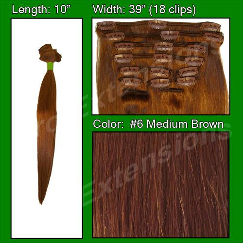 Pro-extensions Prst-10-6 #6 Medium Brown - 10 Inch