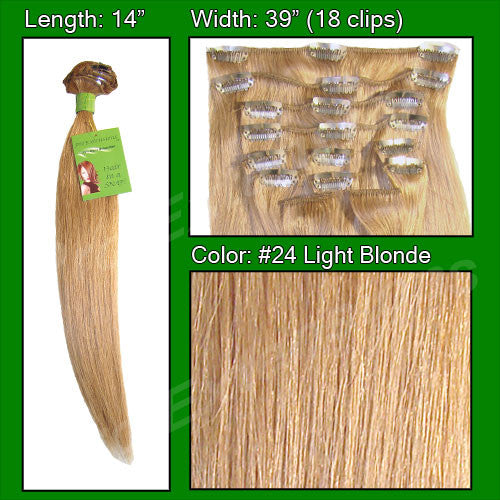 Pro-extensions Prst-14-24 #24 Light Blonde - 14 Inch