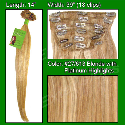 Pro-extensions Prst-14-27613 #27/613 Golden Blonde W/ Platinum Highlights - 14 Inch