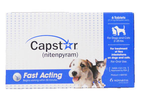 Capstar For Cats And Dogs 2-25 Lbs, 6 Tablets