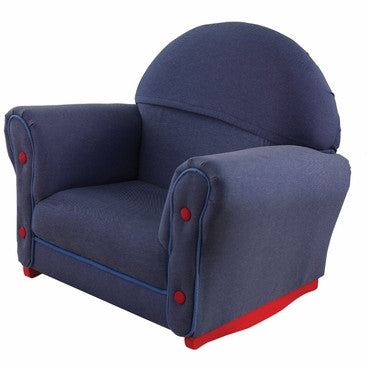 Kidkraft 18685 Upholstered Rocker With Slipcover Denim