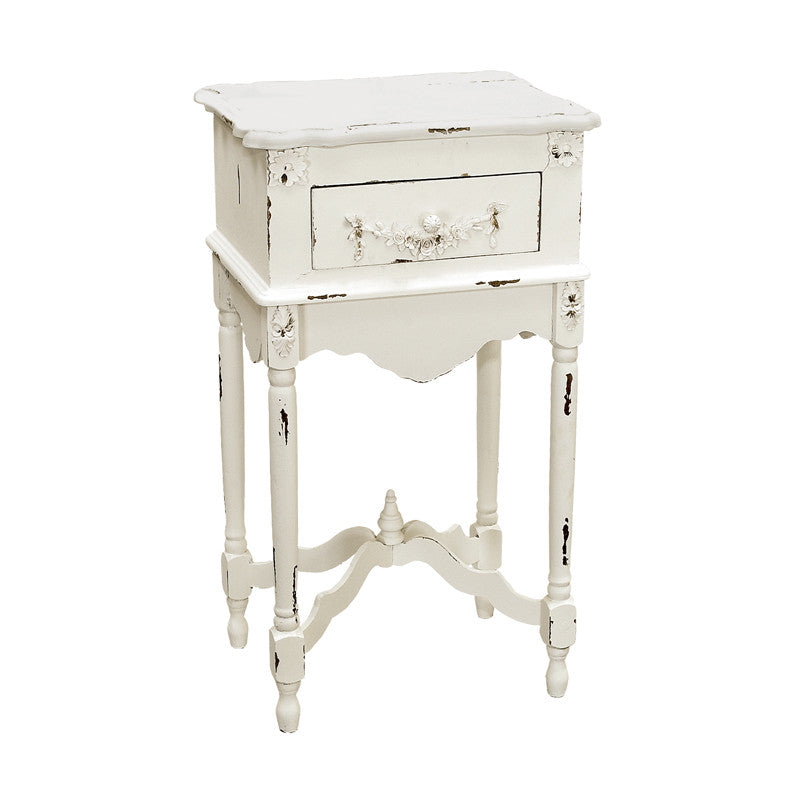 Sterling Industries 89-1803 White Milkpaint Side Table