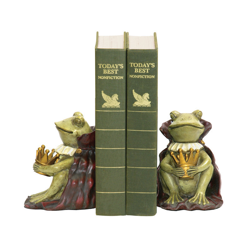 Sterling Industries 91-1111 Pair Frog Prince Bookends