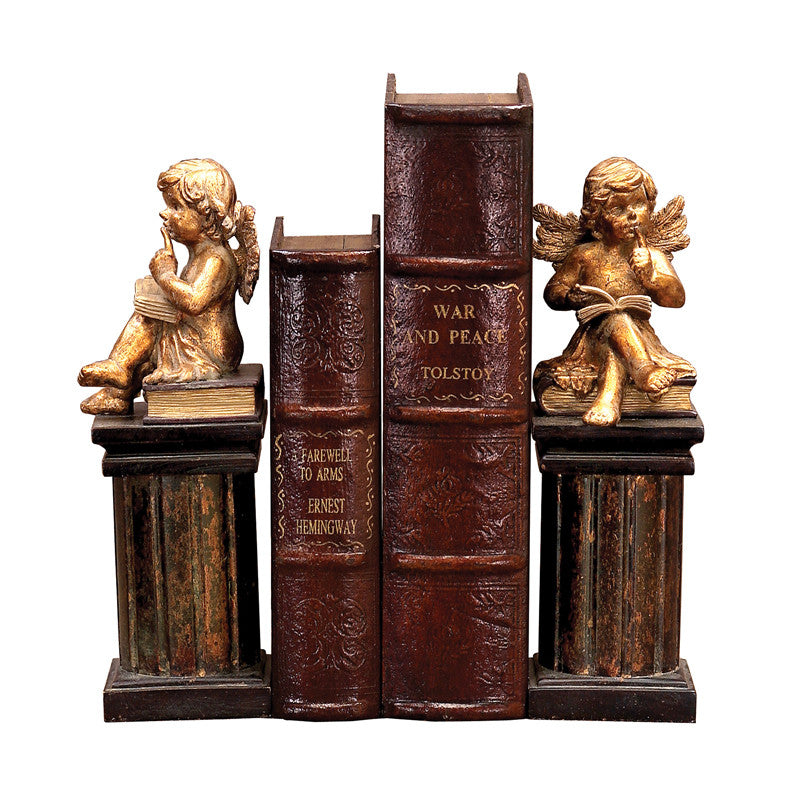 Sterling Industries 91-2221 Pair Thinking Cherub Bookends