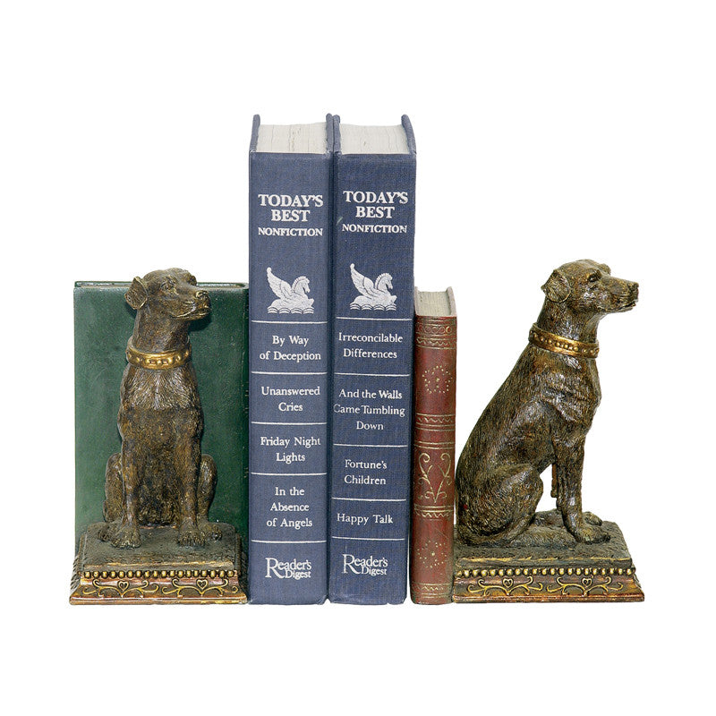 Sterling Industries 91-2629 Pair Chocolate Lab Bookends