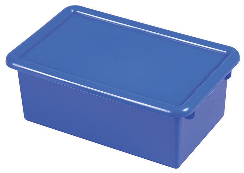 Ecr4kids Elr-0102-bl Stack & Store Tub With Lid - Blue - Set Of 12