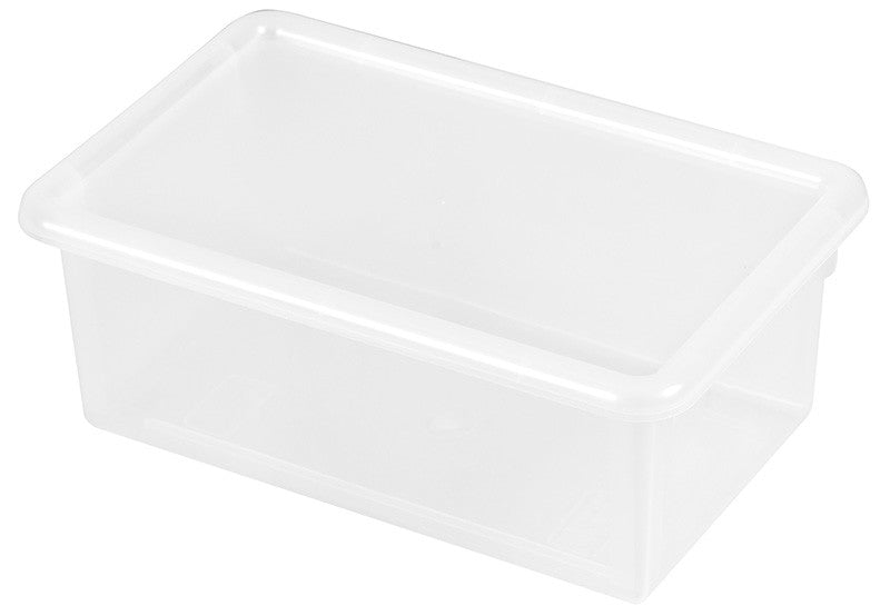 Ecr4kids Elr-0102-cl Stack & Store Tub With Lid - Clear - Set Of 12