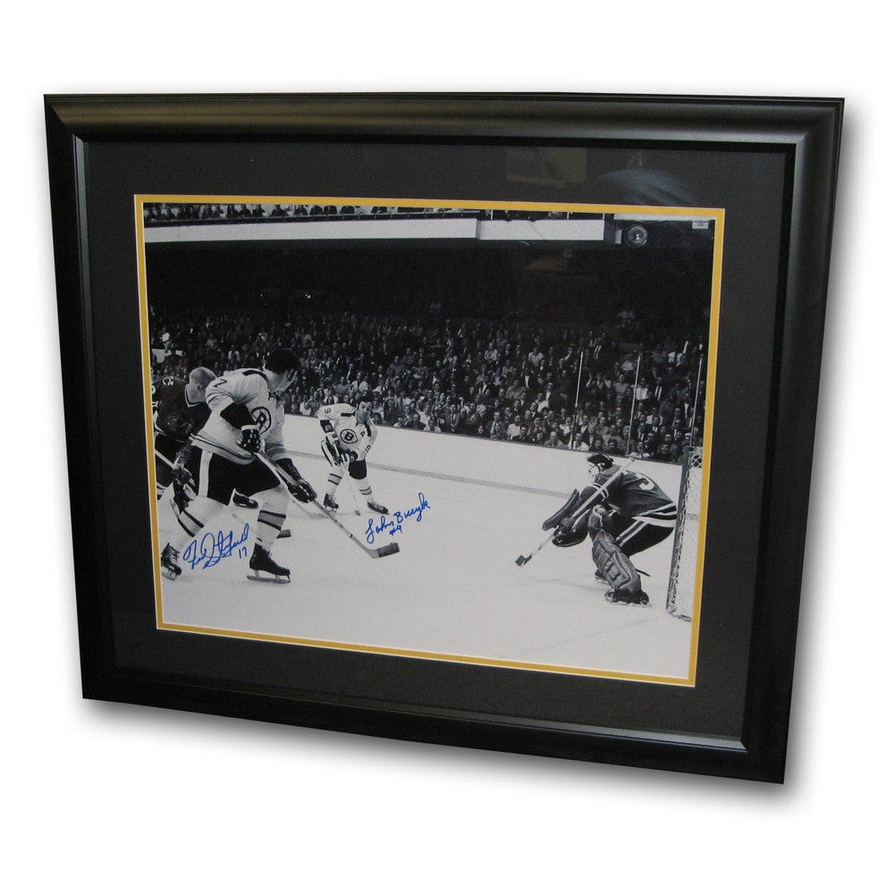 Autographed John Bucyk/fred Stanfield Framed 16x20 Photo