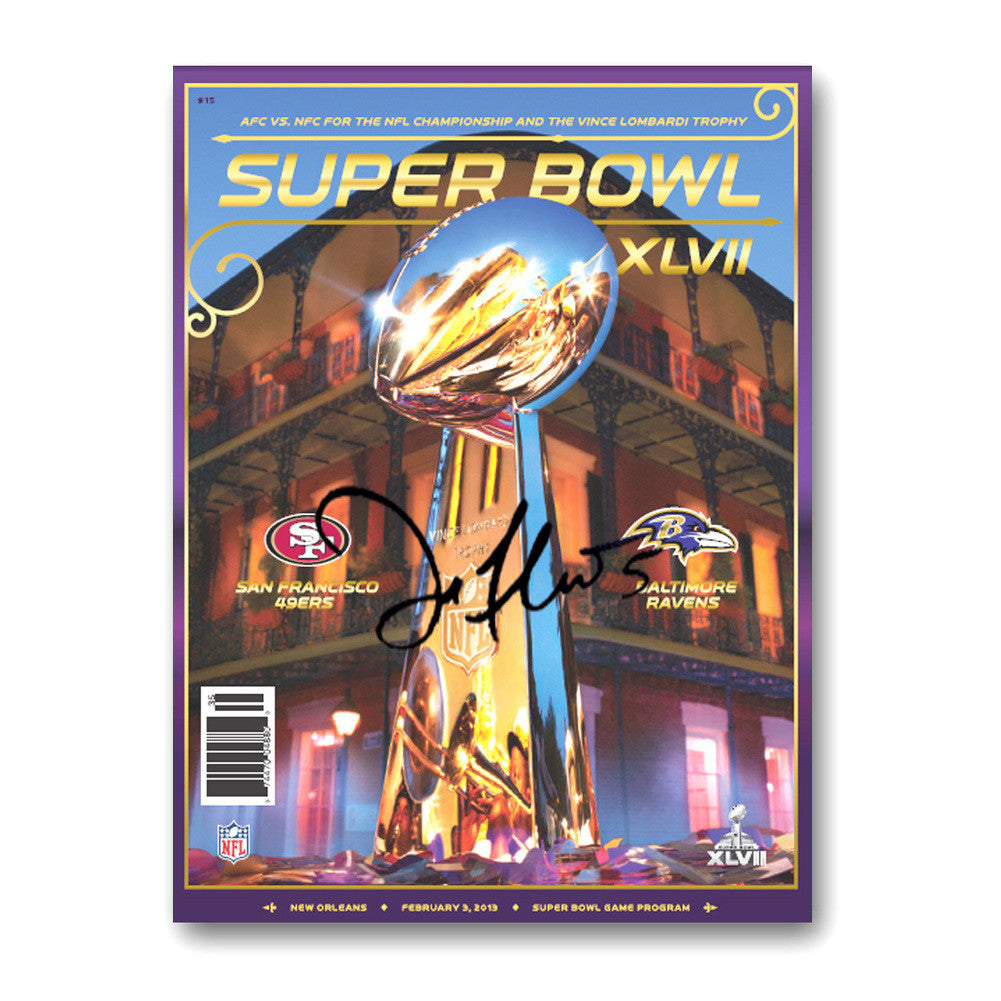 Baltimore Ravens Joe Flacco Superbowl 47 Program Autograph