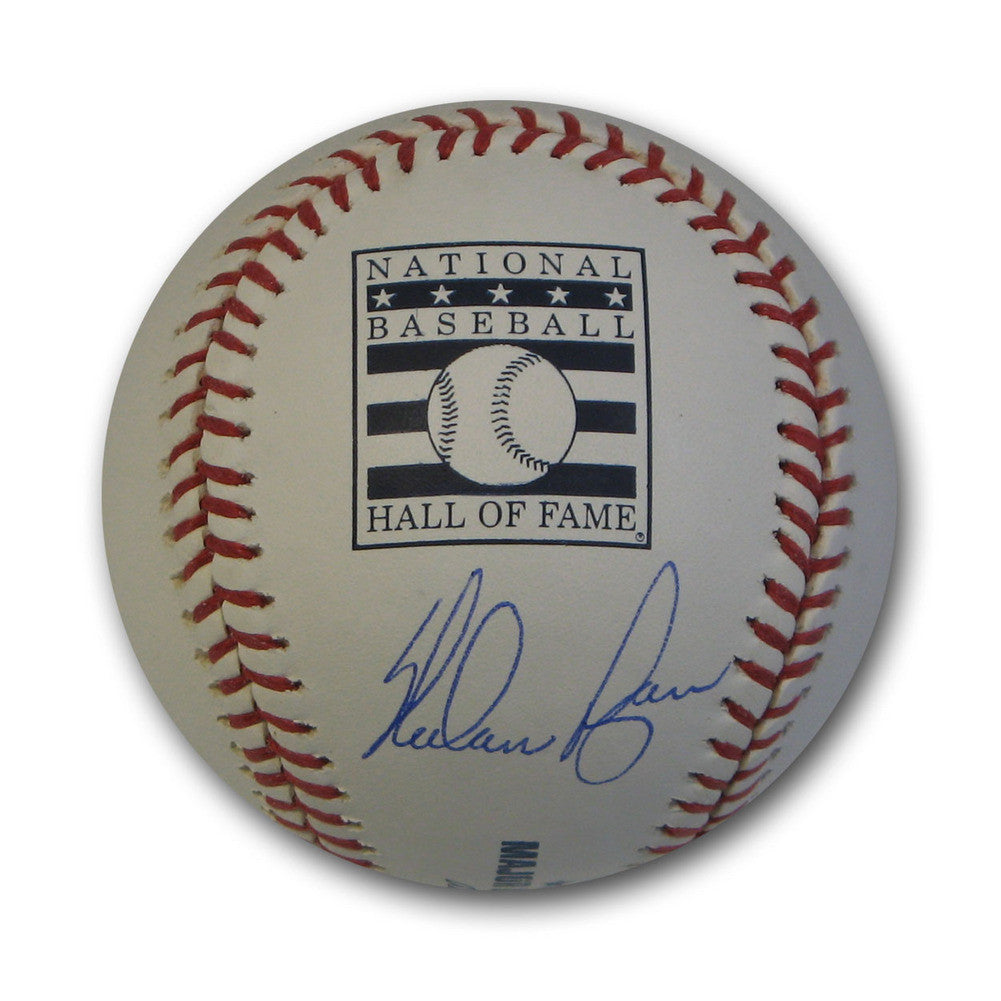 Autographed Nolan Ryan Hall Of Fame Logo Baseball.