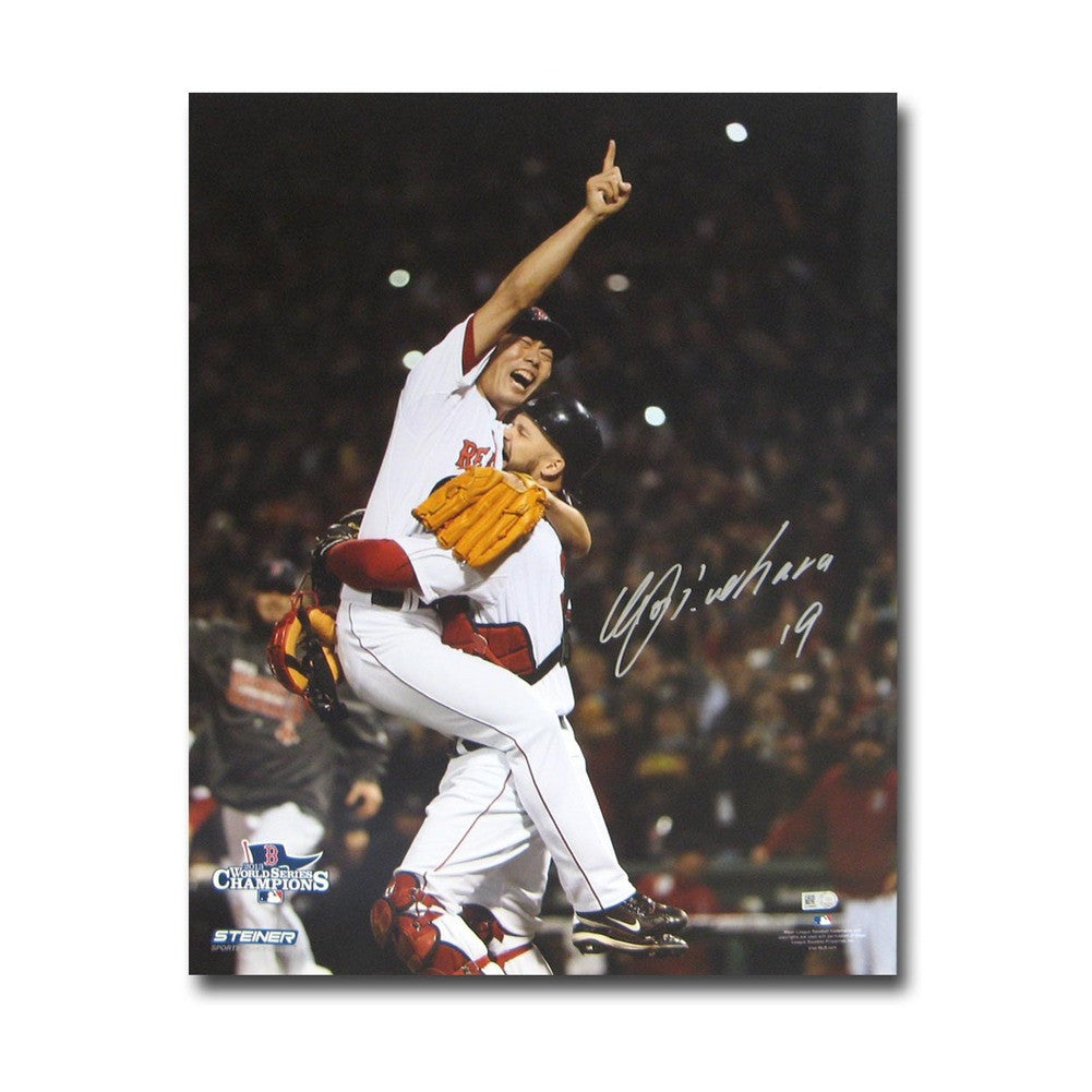 Autographed Koji Uehara 16x20 Unframed 2013 World Series Photo.