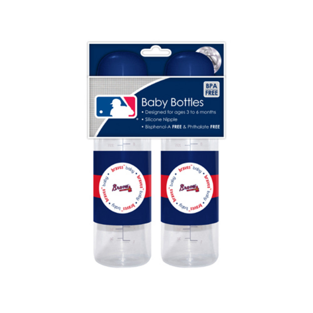 2-pack Of Baby Bottles - Atlanta Braves