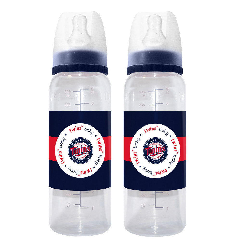 2-pack Of Baby Bottles - Minnesota Twins