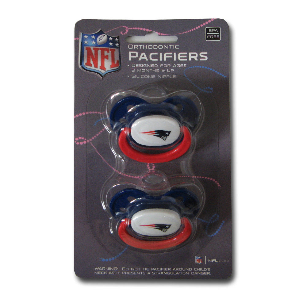 Baby Fanatic 2-pack Pacifiers - New England Patriots