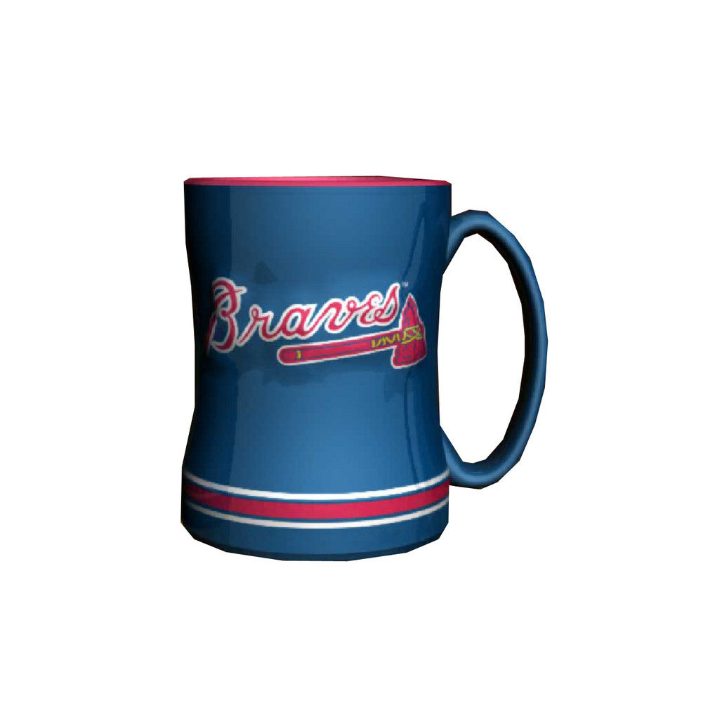 Boelter Boxed Relief Sculpted Mug - Atlanta Braves