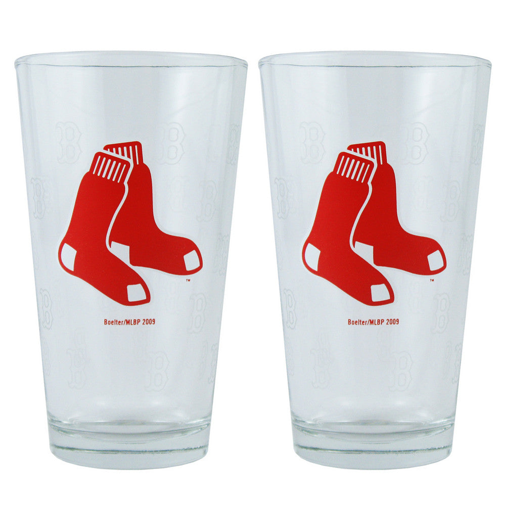 Boelter Pint Glass 2-pack - Boston Red Sox