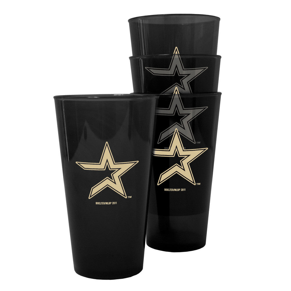 Boelter Plastic Pint Cups 4-pack - Houston Astros