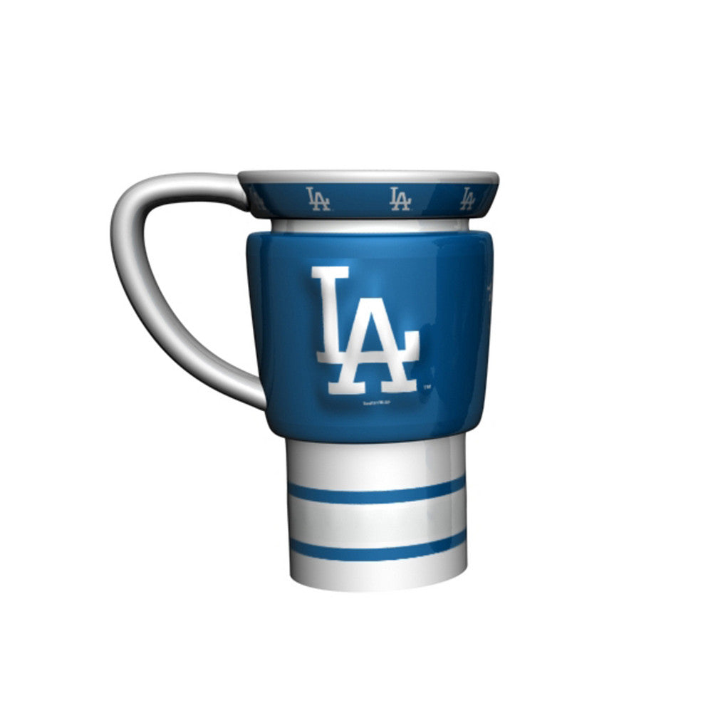 Mlb 15oz Sculpted Travel Mug - Los Angeles Dodgers