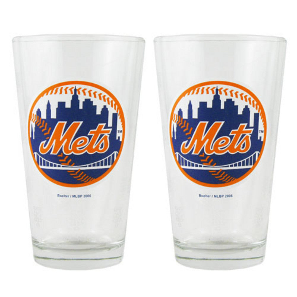 Boelter Pint Glass 2-pack - New York Mets