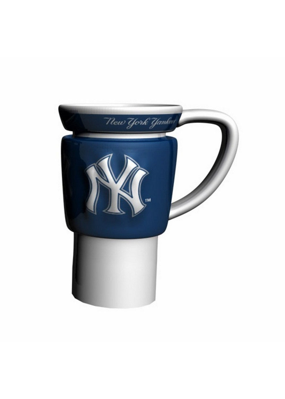 Mlb 15oz Sculpted Travel Mug - New York Yankees