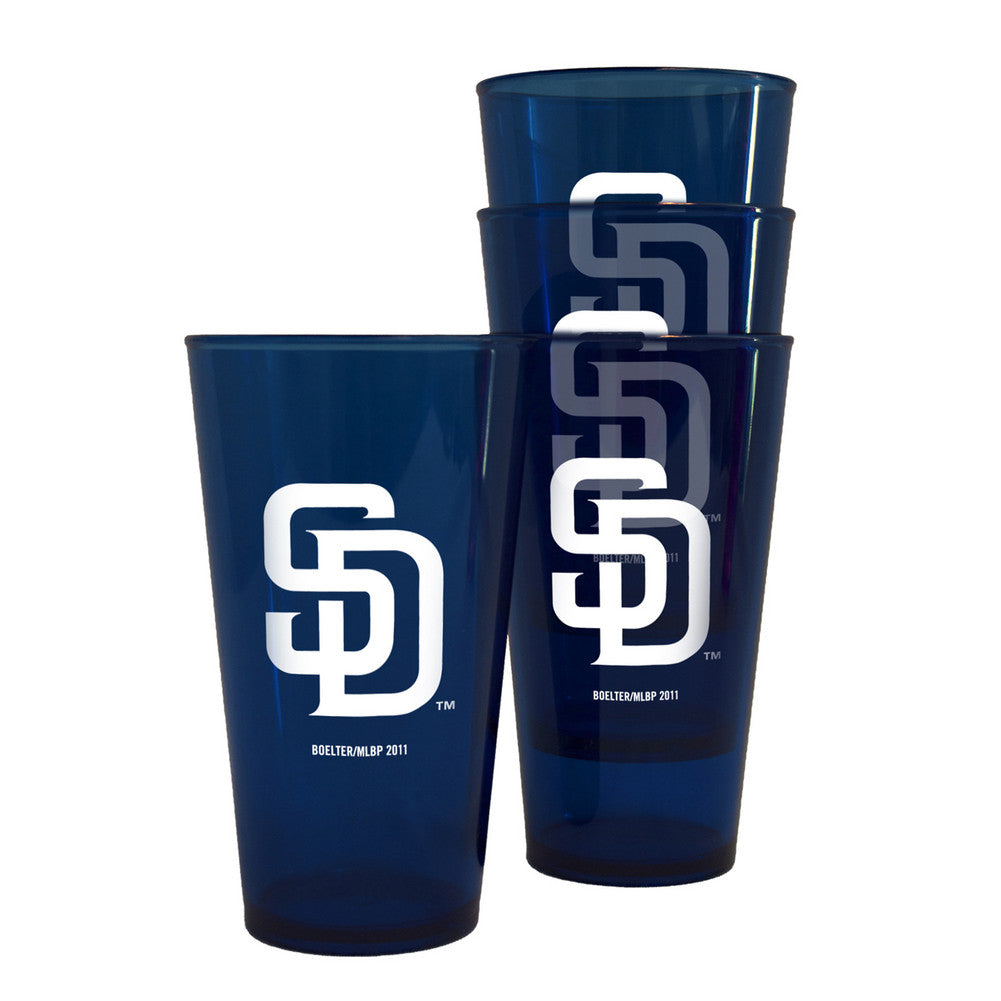 Boelter Plastic Pint Cups 4-pack - San Diego Padres