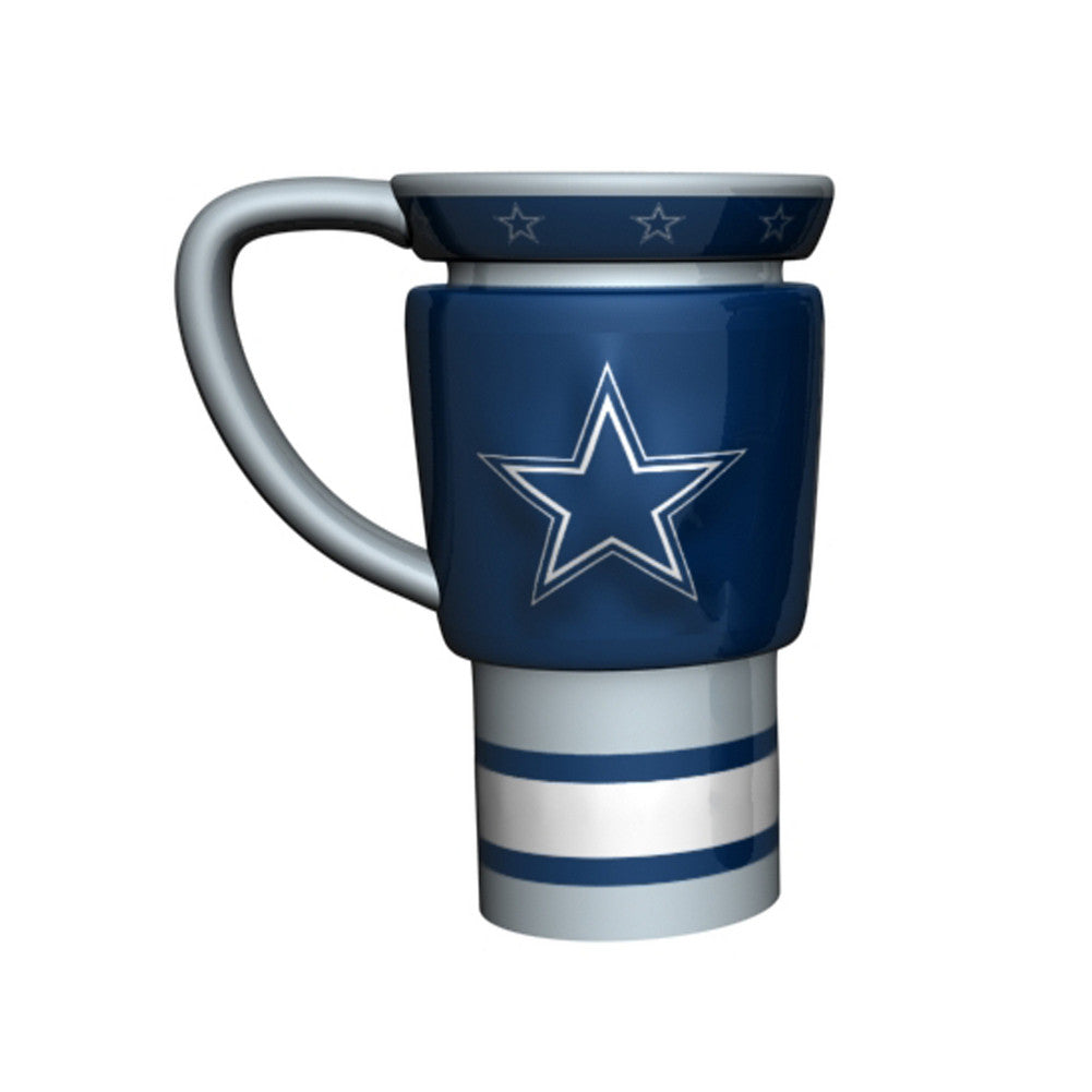 Nfl 15oz Sculpted Travel Mug - Dallas Cowboys
