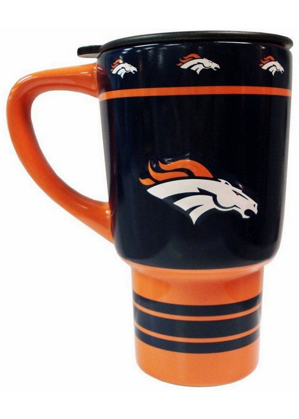 Nfl 15oz Sculpted Travel Mug - Denver Broncos