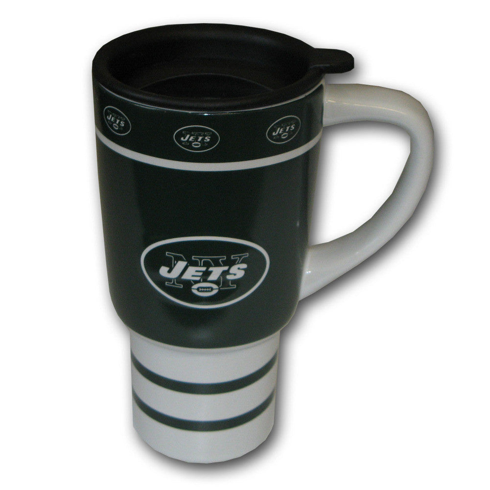 Nfl 15oz Sculpted Travel Mug - New York Jets
