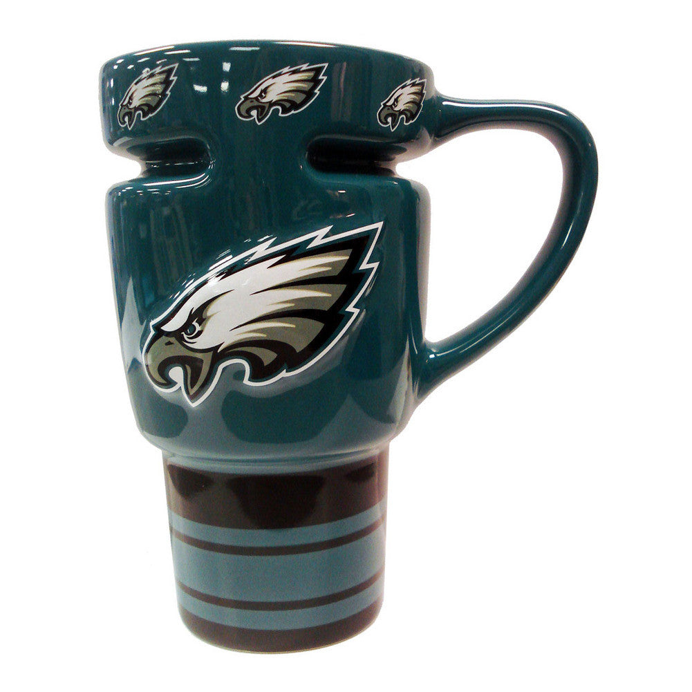Nfl 15oz Sculpted Travel Mug - Philadelphia Eagles