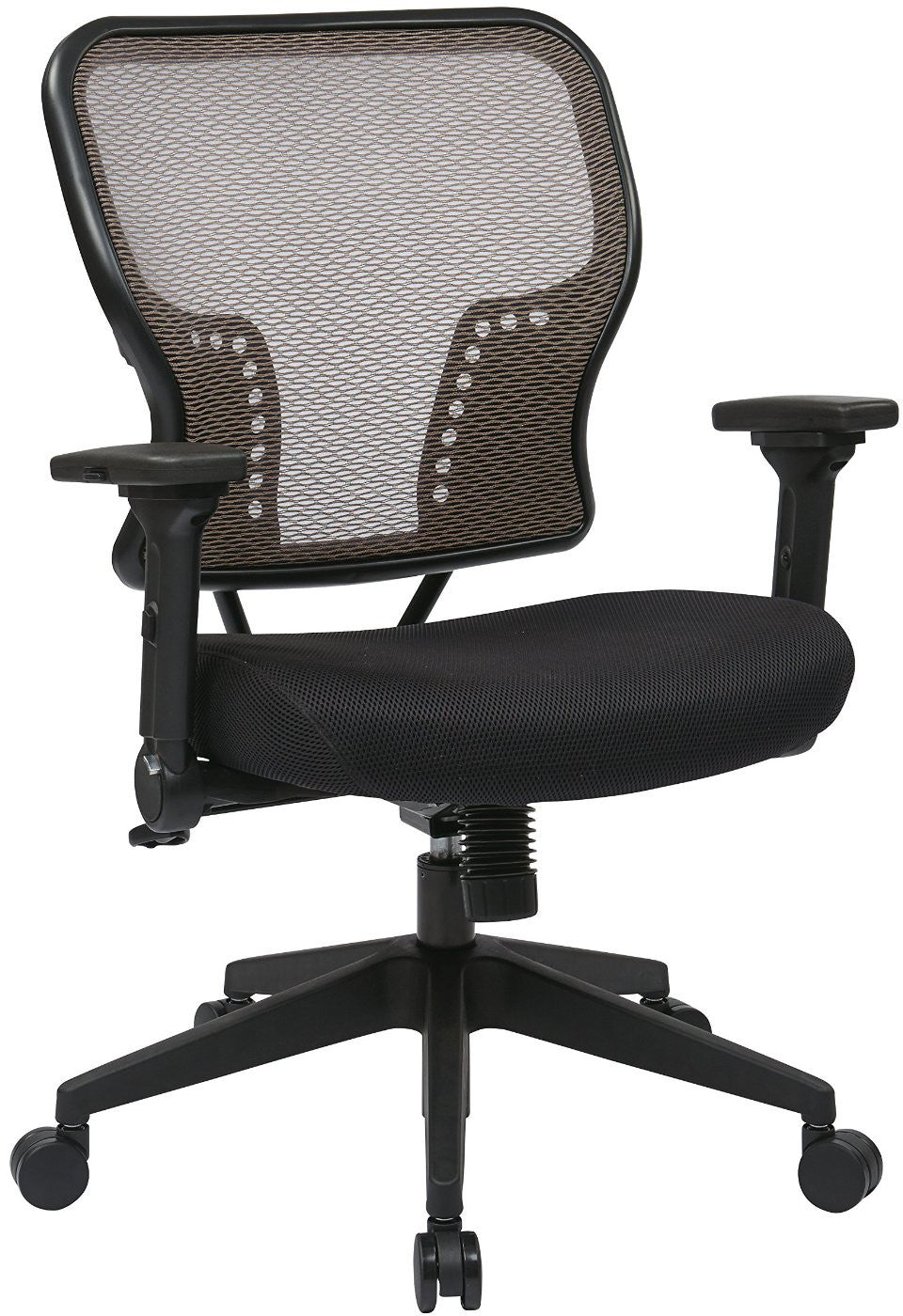 Space Seating 213-38n1f3 Latte Air Grid¨ Back And Padded Mesh Seat Chair With 2-to-1 Synchro Tilt Control