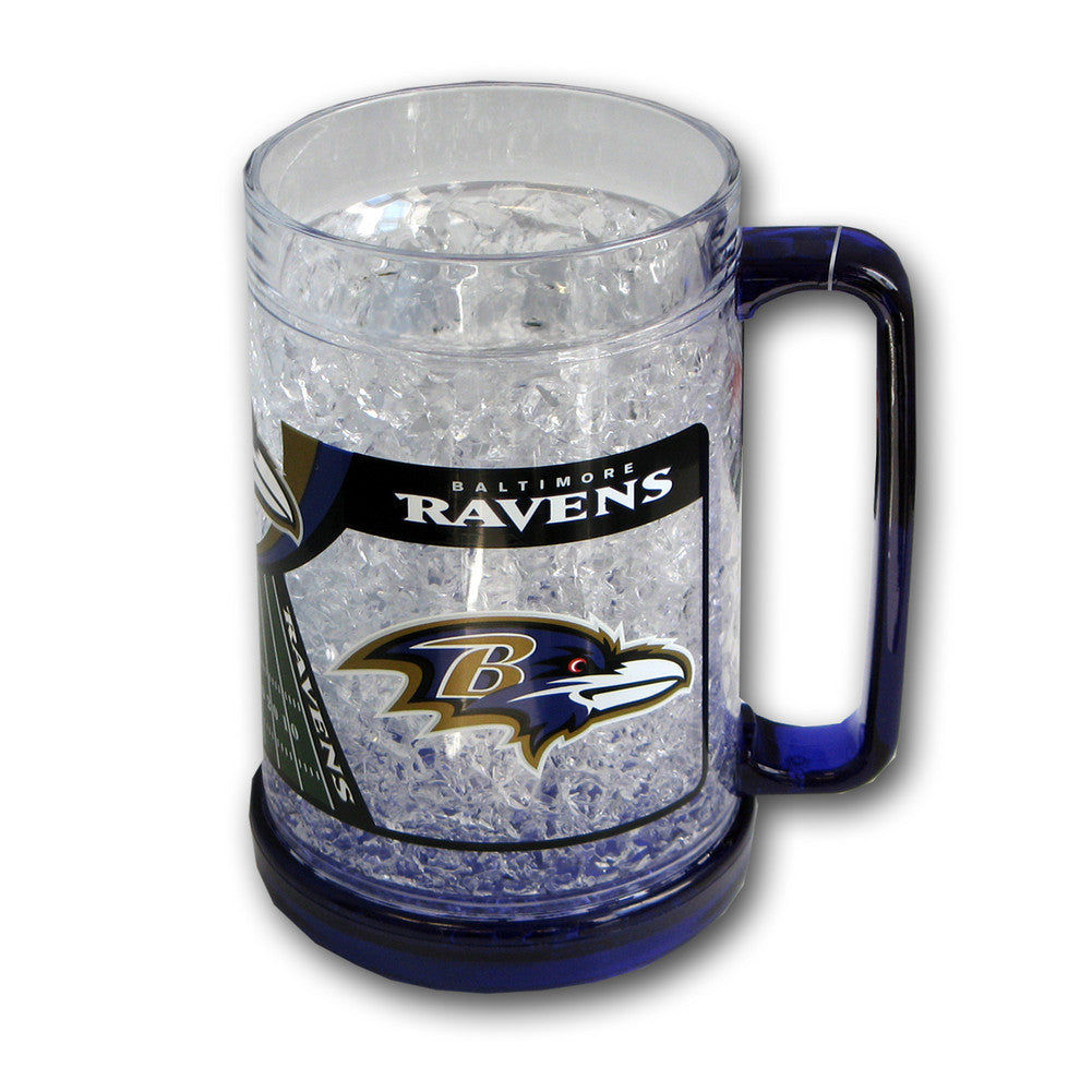 16oz Crystal Freezer Mug Nfl - Baltimore Ravens