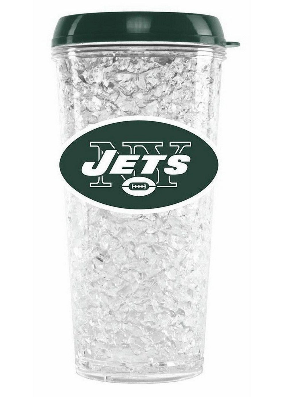 Duckhouse Crystal Tumbler With Straw - New York Jets