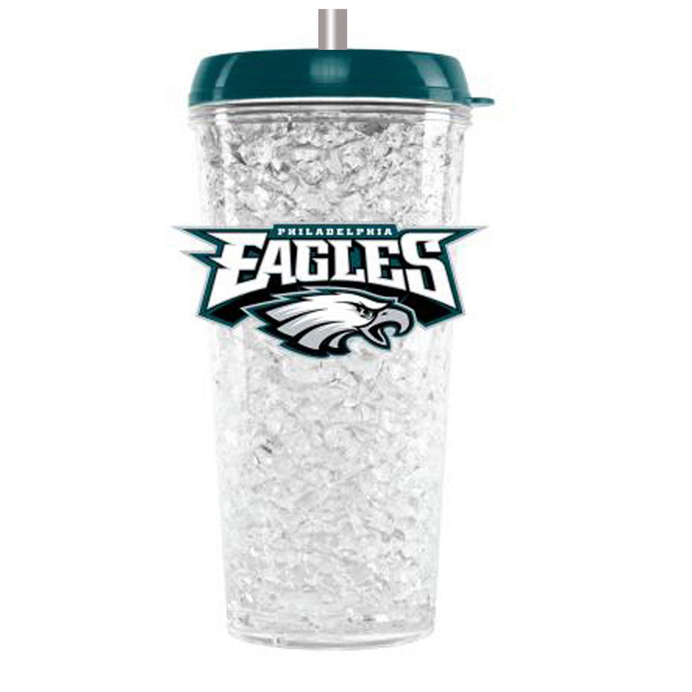 Duckhouse Crystal Tumbler With Straw - Philadelphia Eagles