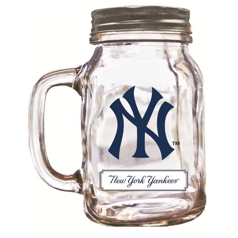 Duckhouse 16 Ounce Mason Jar - New York Yankees