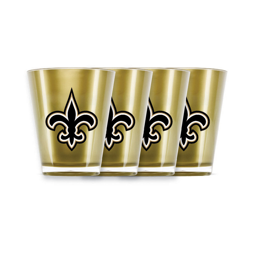 4 Piece Shot Glass Set - New Orleans Saints