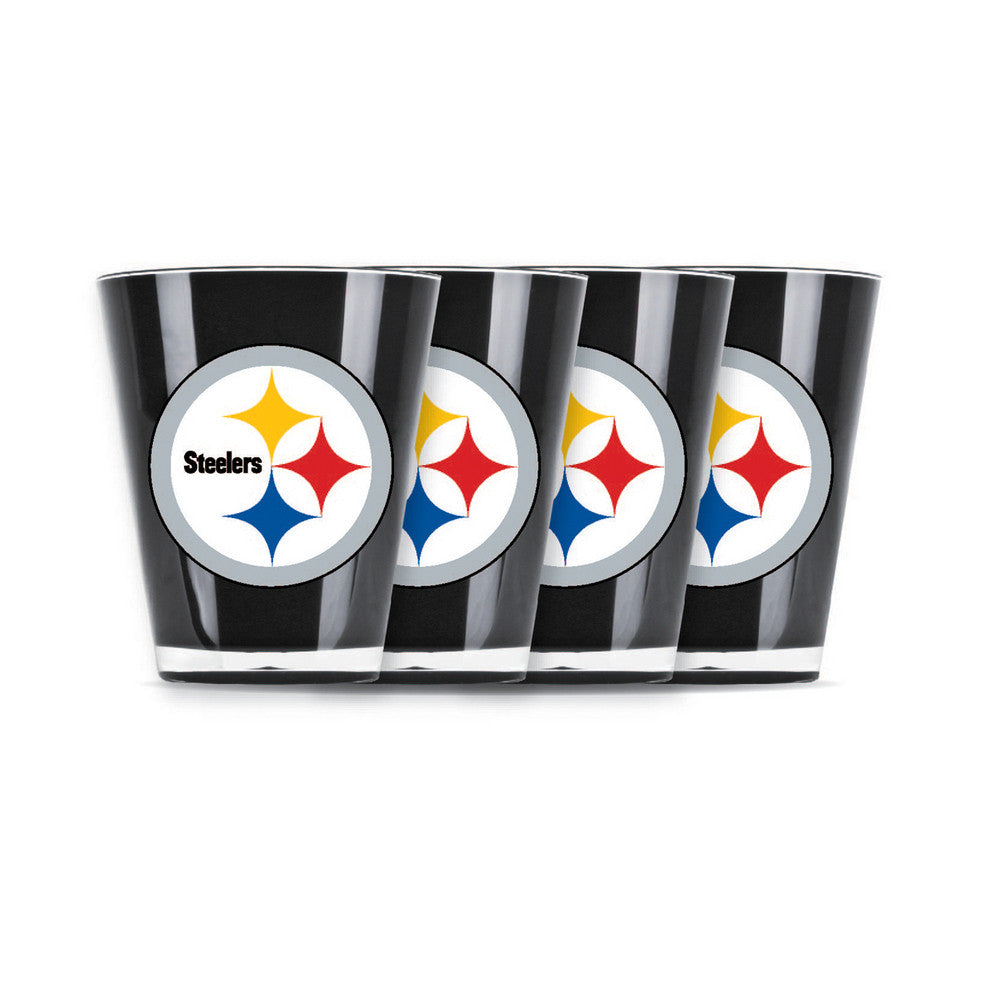 4 Piece Shot Glass Set - Pittsburgh Steelers