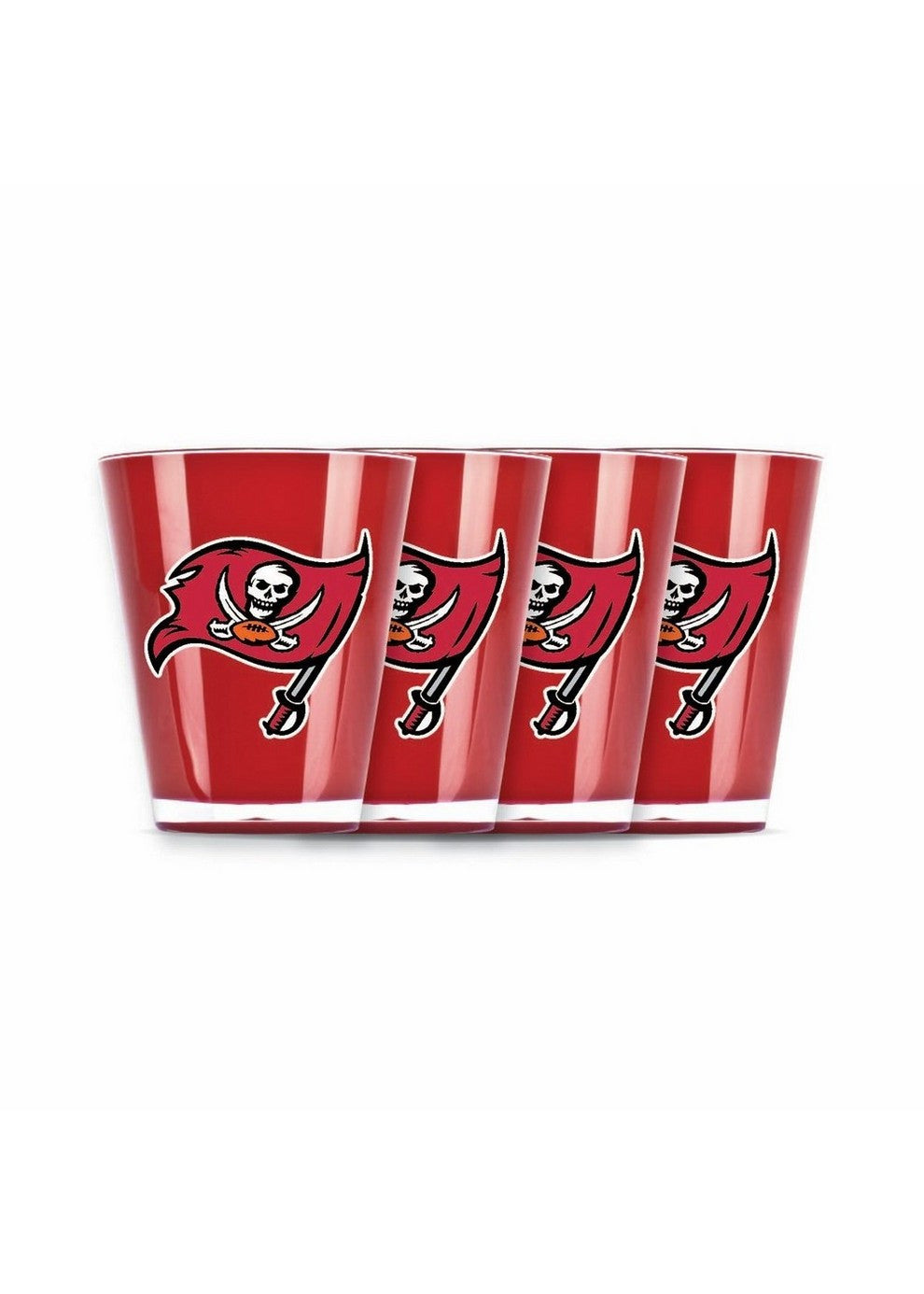 4 Piece Shot Glass Set - Tampa Bay Buccaneers