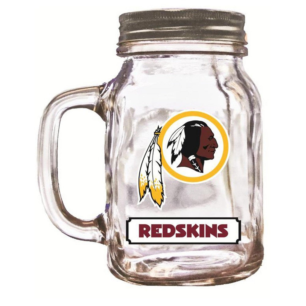 Duckhouse 16 Ounce Mason Jar - Washington Redskins