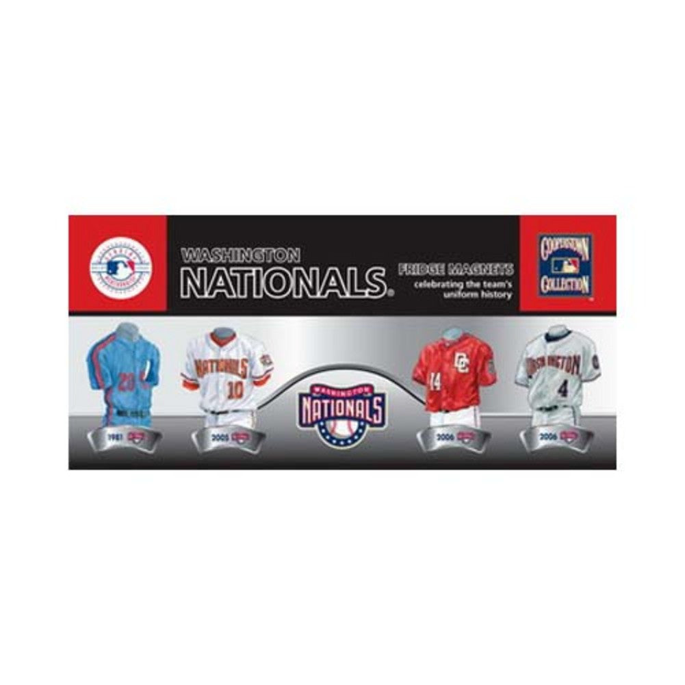 4 Pack Uniform Magnet Set - Mlb - Washington Nationals