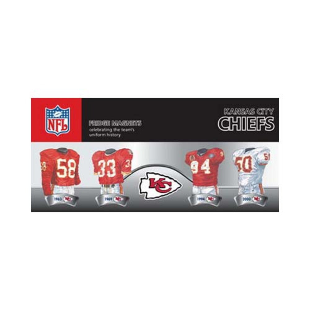 4 Pack Uniform Magnet Set - Nfl - Kansas City Chiefs