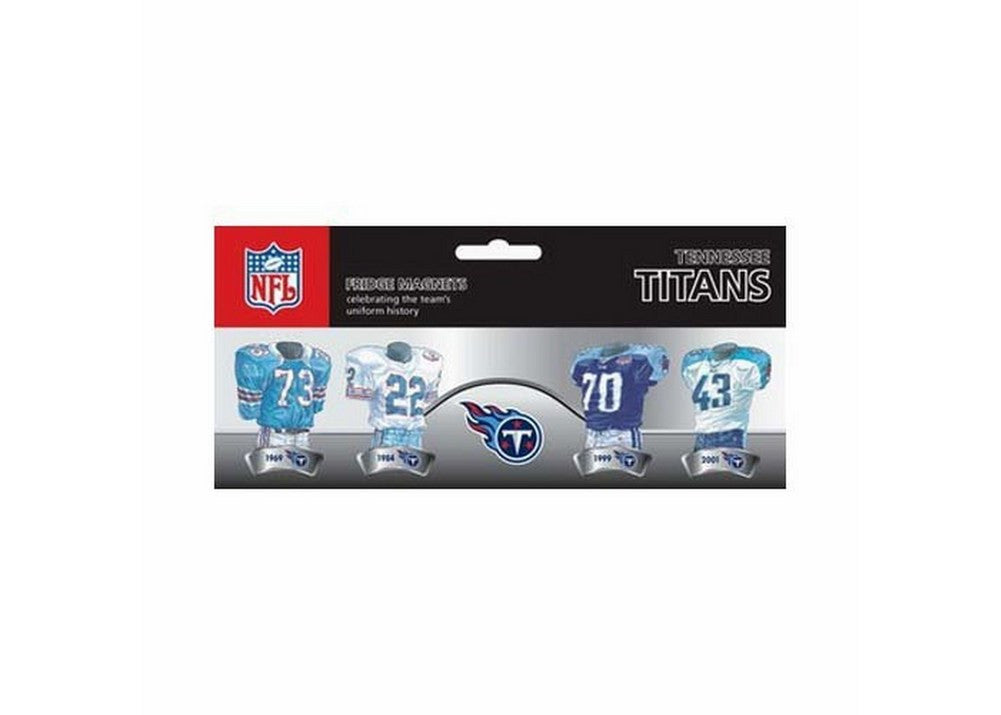 4 Pack Uniform Magnet Set - Nfl - Tennessee Titans