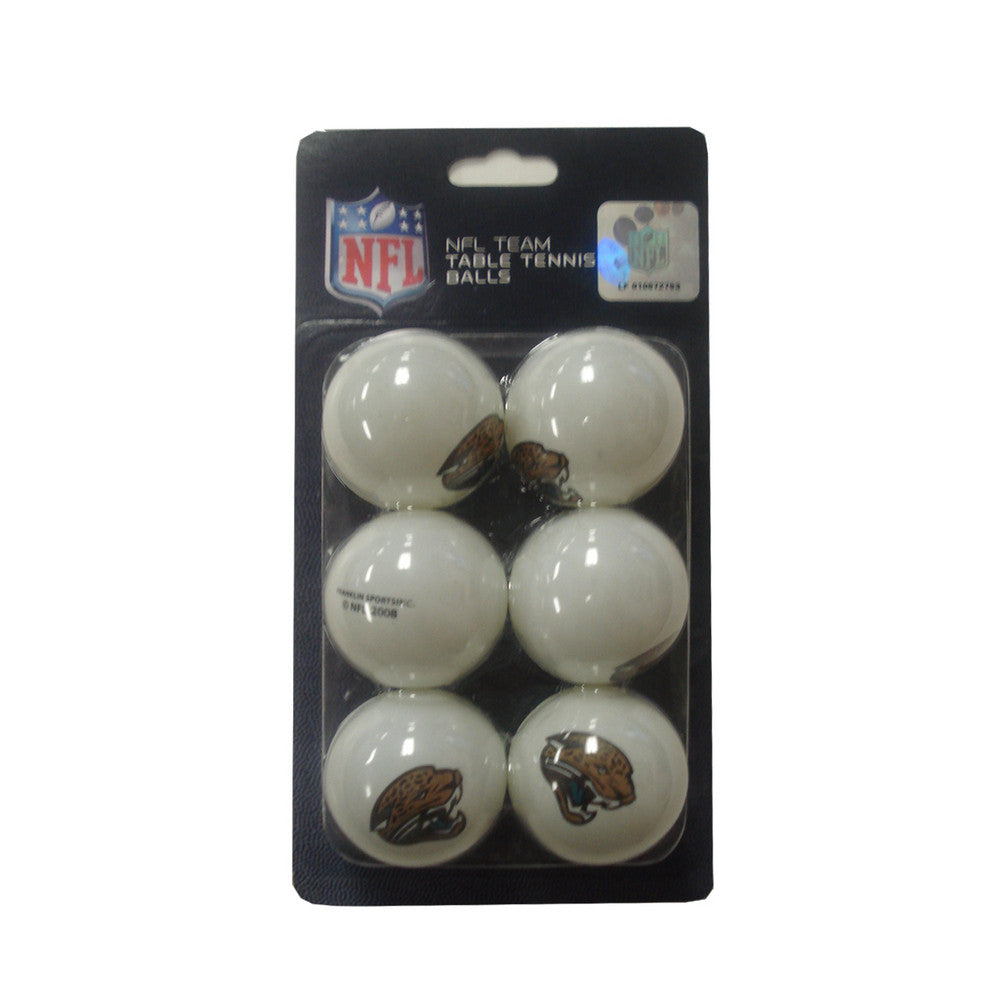 Franklin Nfl Table Tennis Balls 6 Pack - Jacksonville Jaguars